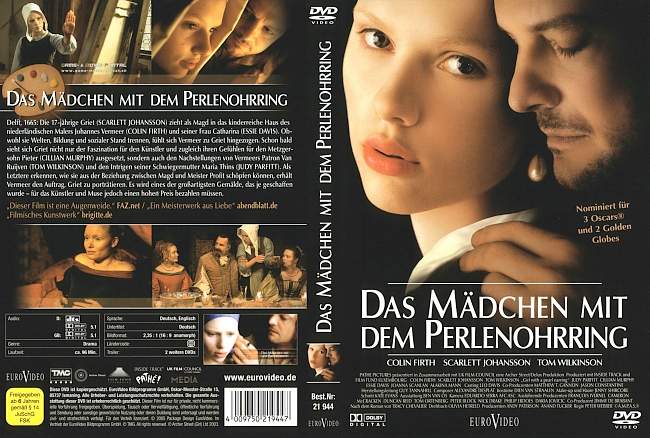 Das Maedchen mit dem Perlenohrring dvd cover german