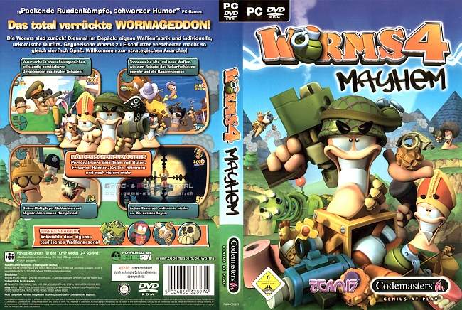 Worms4 Mayhem pc cover german