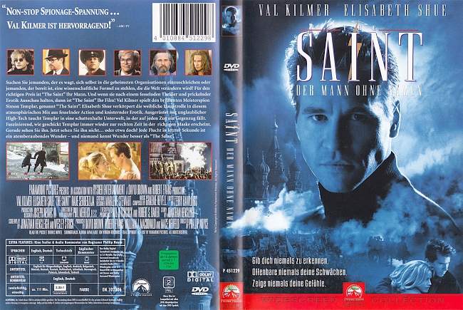 The Saint Der Mann ohne Namen Val Kilmer german dvd cover