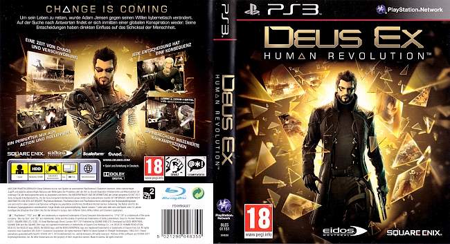 Deus Ex Human Revolution german ps3 cover
