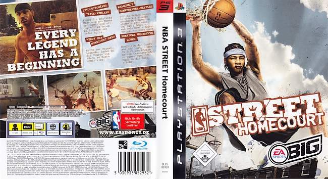 NBA Street Homecourt german ps3 cover