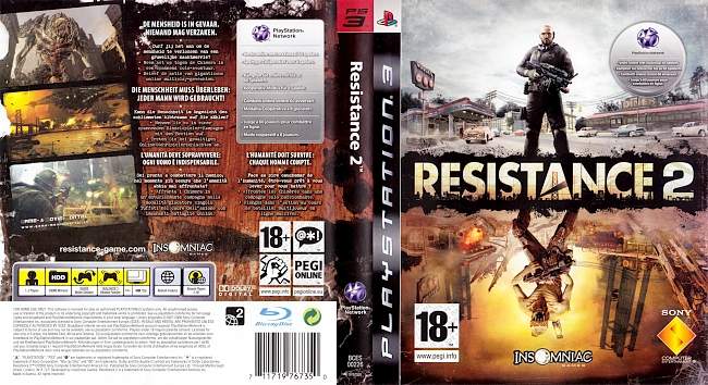 Resistance 2 german ps3 cover