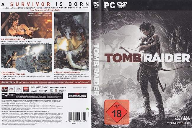 Tomb Raider Lara Croft pc cover german