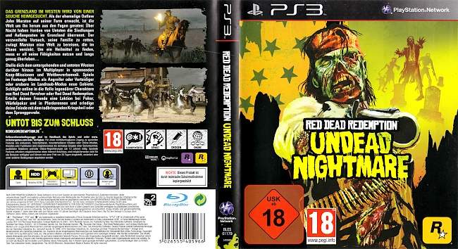 Red Dead Redemption Undead Nightmare german ps3 cover