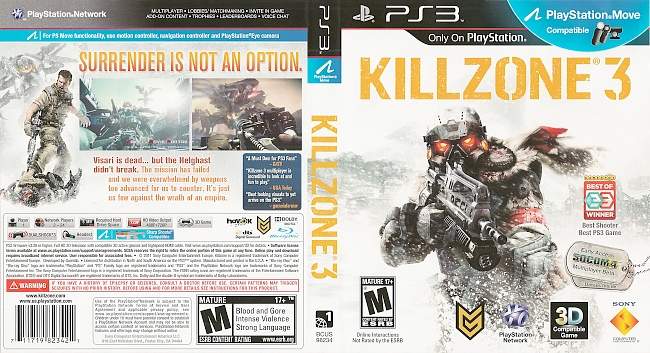 Killzone 3 german ps3 cover