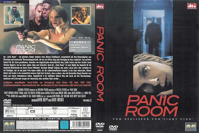 Panic Room german dvd cover