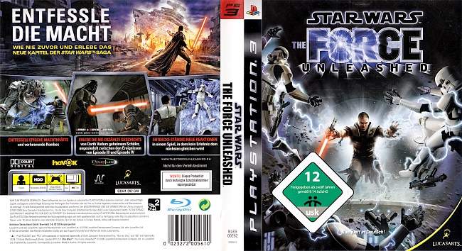 Star Wars The Force Unleashed german ps3 cover