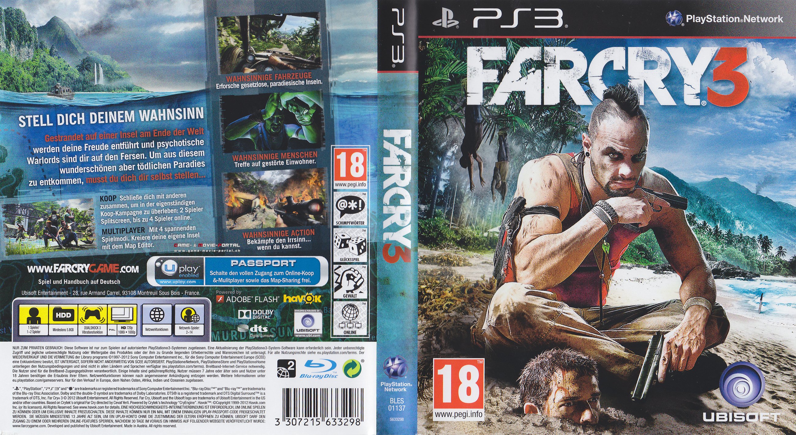 Far Cry 3 German Ps3 Cover German Dvd Covers