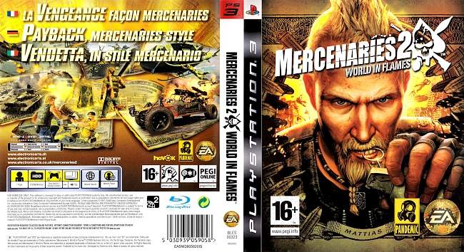 Mercenaries2 World in Flames german ps3 cover