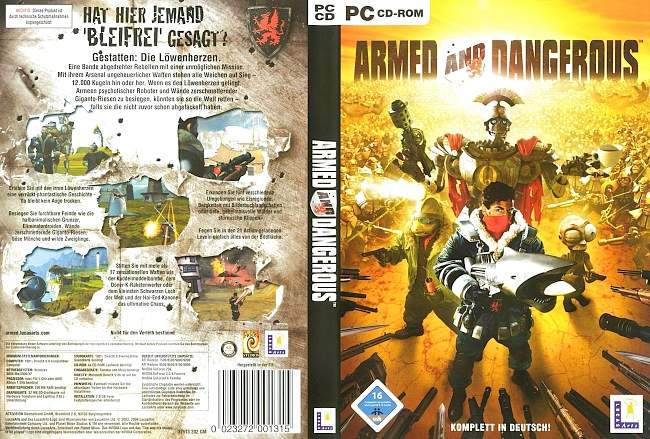 Armed and Dangerous pc cover german