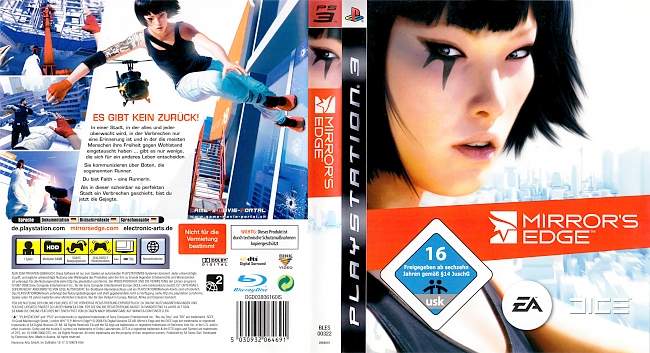 Mirrors Edge german ps3 cover