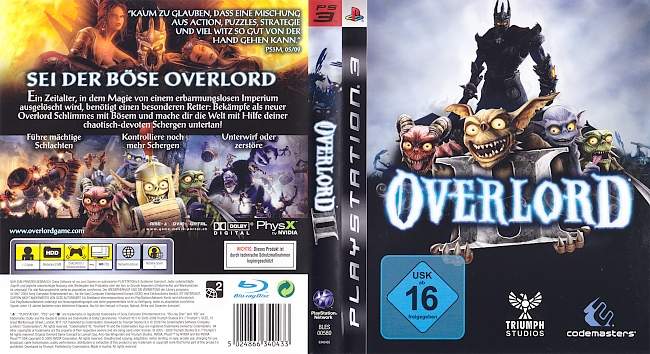 Overlord 2 german ps3 cover