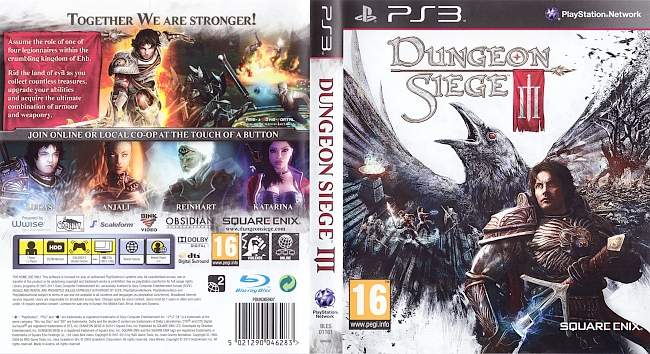 Dungeon Siege 3 german ps3 cover