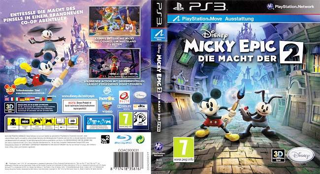Micky Epic Die Macht der 2 german ps3 cover