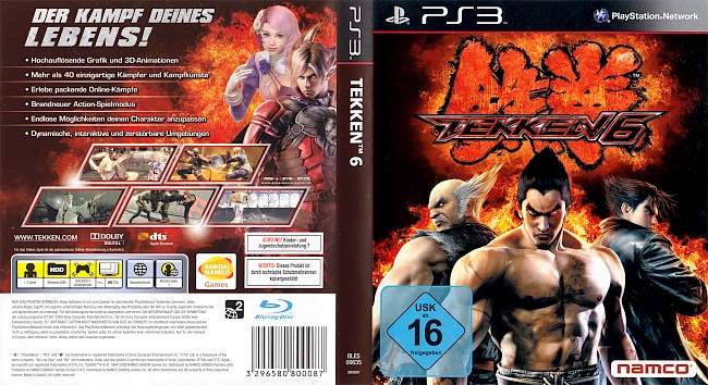 Tekken 6 german ps3 cover