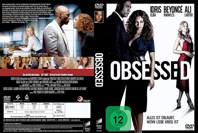 Obsessed german dvd cover