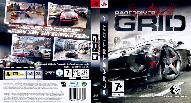 Racedriver GRID german ps3 cover