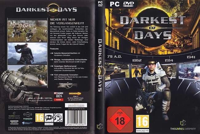 Darkest of Days pc cover german
