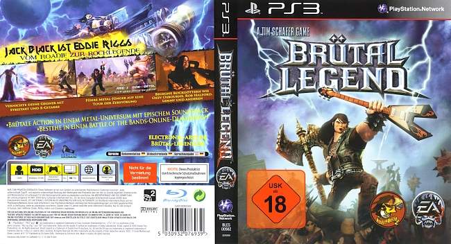 Brutal Legend german ps3 cover