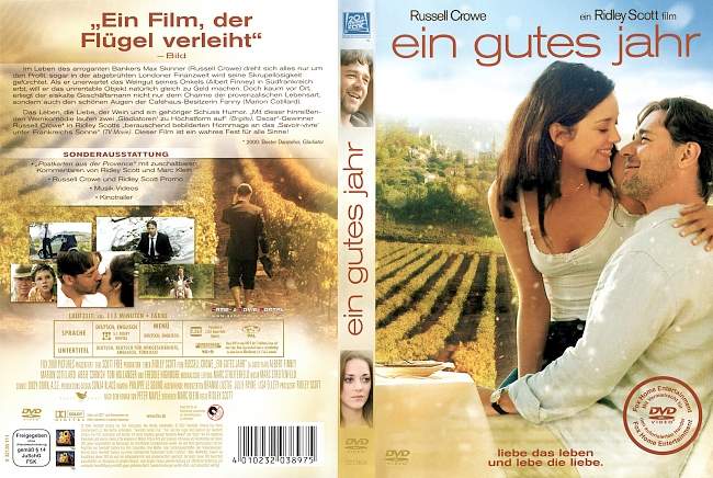 Ein gutes Jahr dvd cover german