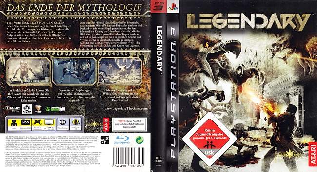 Legendary german ps3 cover