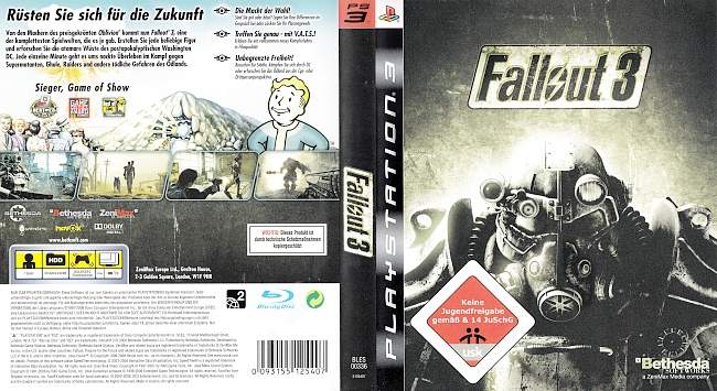 Fallout 3 Version 2 german ps3 cover