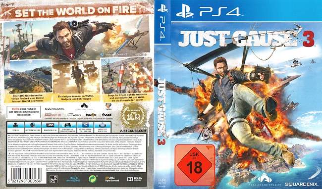 Just Cause 3 german ps4 cover