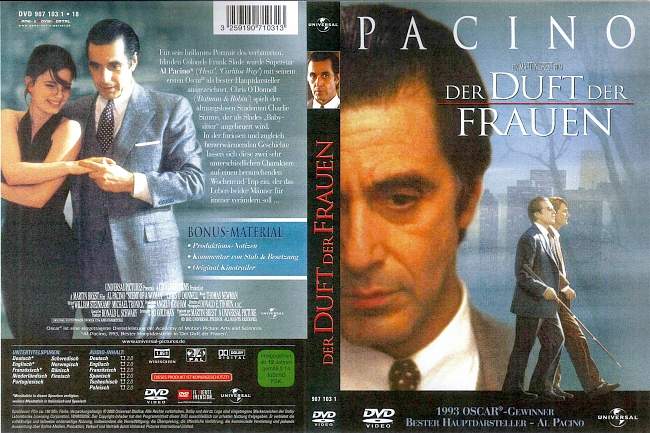 Der Duft der Frauen Al Pacino german dvd cover