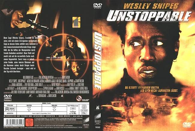 Unstoppable Wesley Snipes dvd cover german