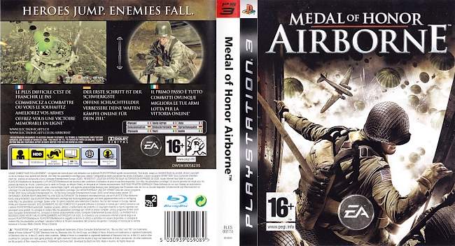 Medal of Honor Airborne german ps3 cover