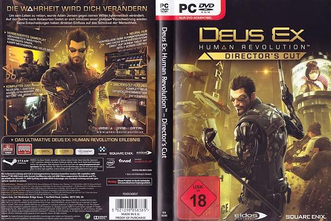Deus Ex Human Revolution Directors Cut pc cover german