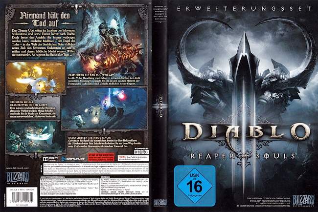 Diablo 3 Reaper of Souls pc cover german