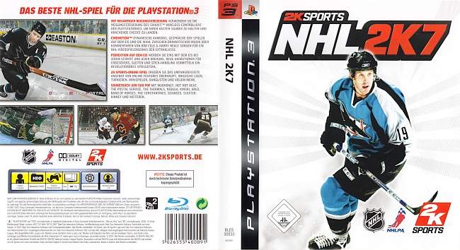 NHL 2k7 german ps3 cover