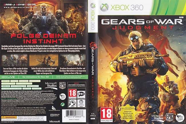 Gears of War Judgment xbox 360 cover german