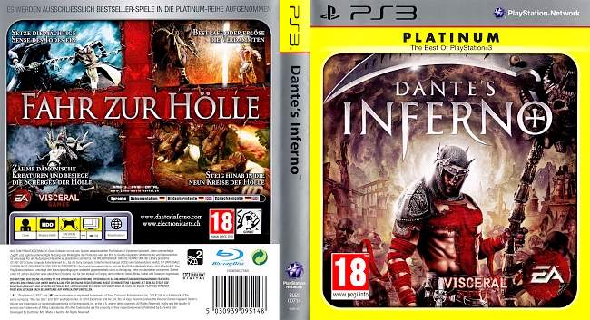 Dantes Inferno german ps3 cover