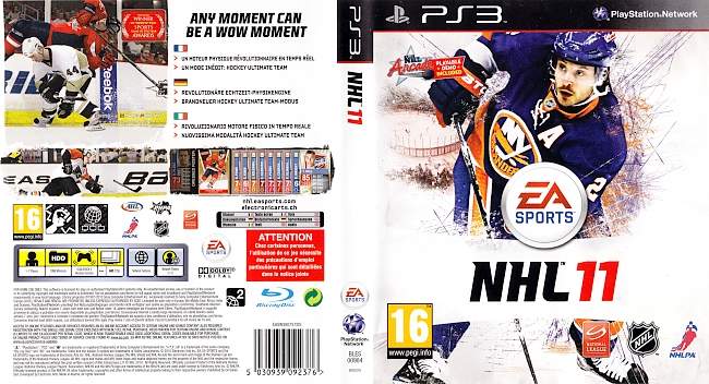 NHL 11 german ps3 cover
