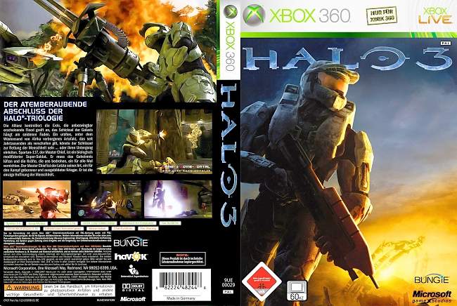 Halo 3 xbox 360 cover german