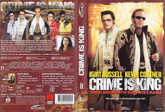 Crime is King 3000 Miles to Graceland german dvd cover
