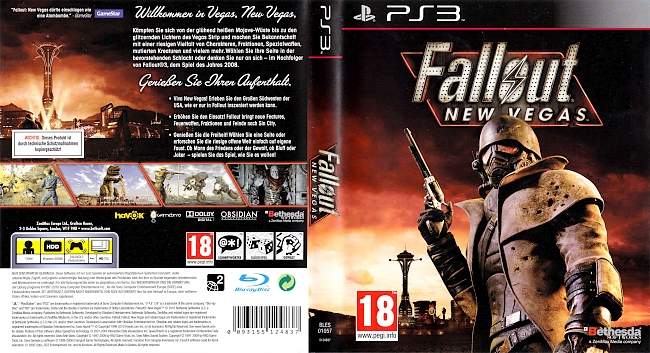 Fallout New Vegas german ps3 cover