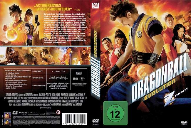 Dragonball Evolution german dvd cover