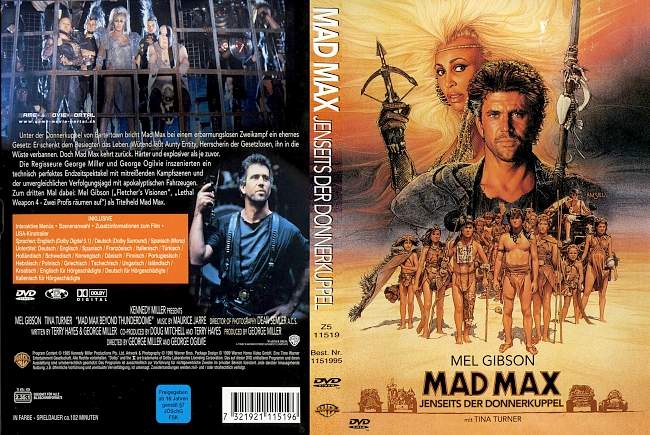 Mad Max 3 Cover 2 german dvd cover