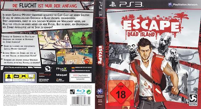 Escape Dead Island german ps3 cover