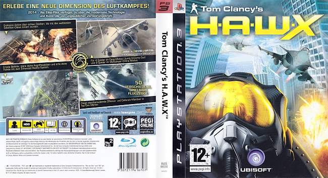 Tom Clancy HAWX german ps3 cover