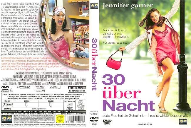 30 Ueber Nacht dvd cover german