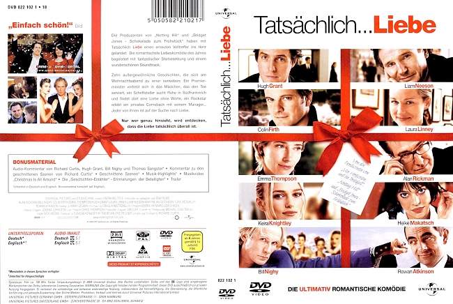 Tatsachlich Liebe dvd cover german