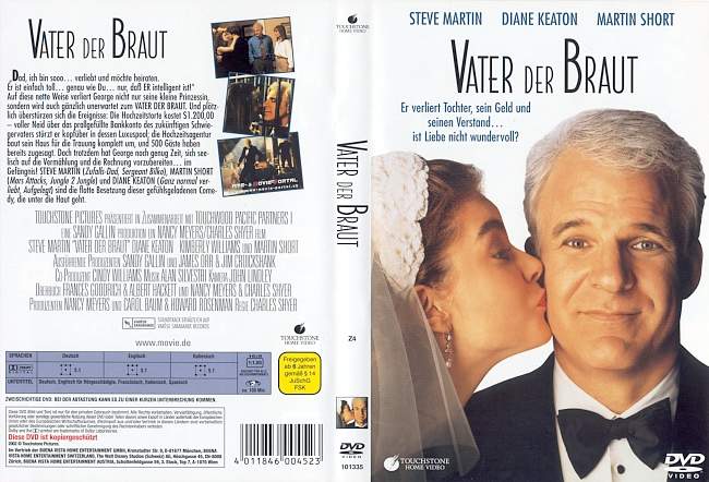 Vater der Braut 1 dvd cover german