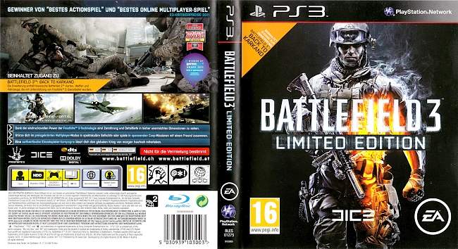 Battlefield 3 Version 2 german ps3 cover