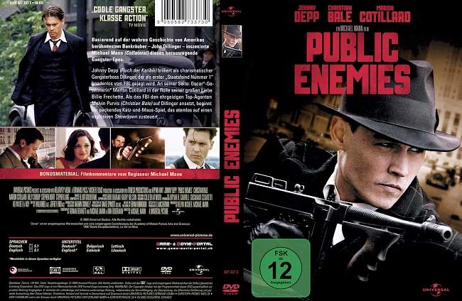 Public Enemies Johnny Depp Video german dvd cover