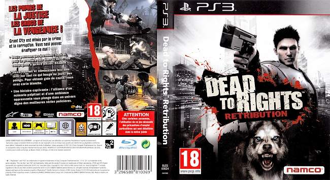 Dead To Rights Retribution german ps3 cover