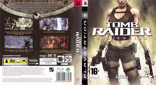 Tomb Raider Underworld german ps3 cover